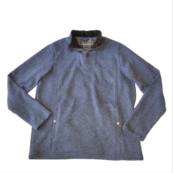 Land’s End Men’s Quarter Zip Pullover sweater large tall LT - Picture 1 of 6